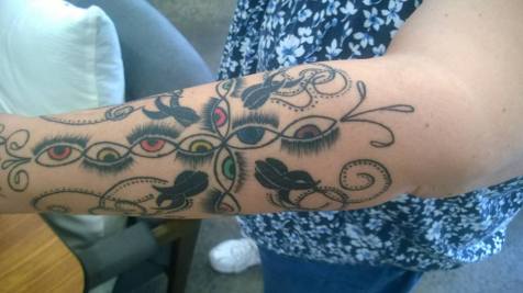 Tattoo based on one of Kris Schumacher's designs